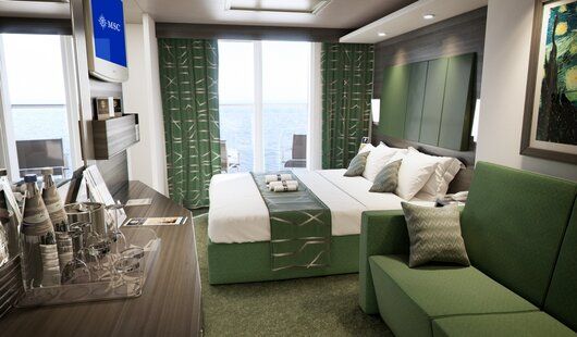 une cabine balcon sur le msc meraviglia