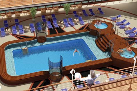 piscine du queen elizabeth cunard 