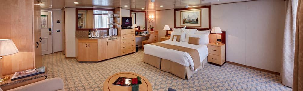 une cabine a bord du queen elizabeth